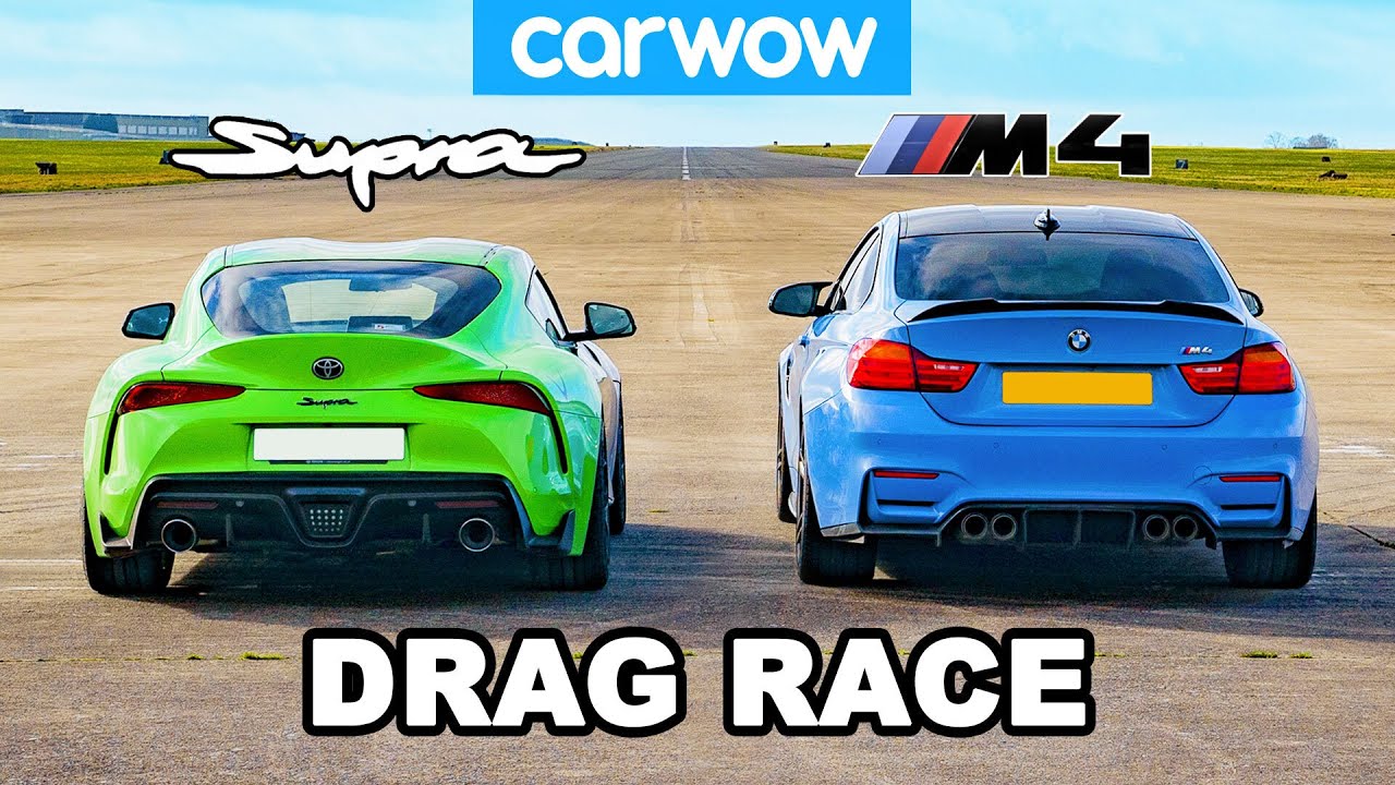 Watch a Toyota Supra Race a BMW M4